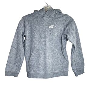 Nike Gray Long Sleeve Hoodie Pullover Kids Size S